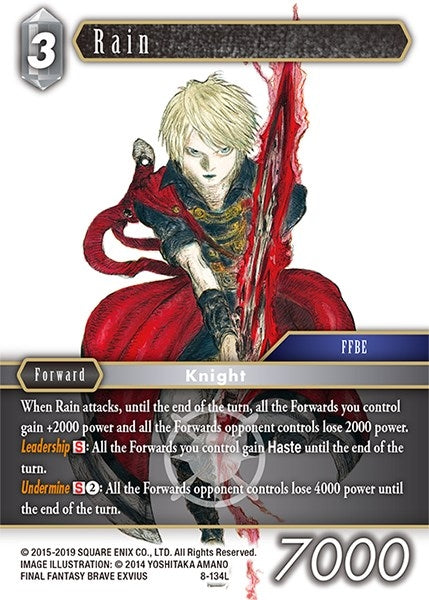 Image for Rain (Legend) (Opus VIII) (8-134L) - Final Fantasy TCG