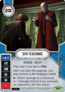 Image for Sith Teachings (Card Only) (Convergence) (17) - Star Wars: Destiny