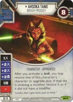 Image for Ahsoka Tano - Brash Prodigy (Card Only) (Convergence) (54) - Star Wars: Destiny