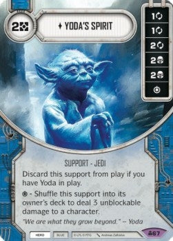 Image for Yoda's Spirit (Card Only) (Convergence) (67) - Star Wars: Destiny