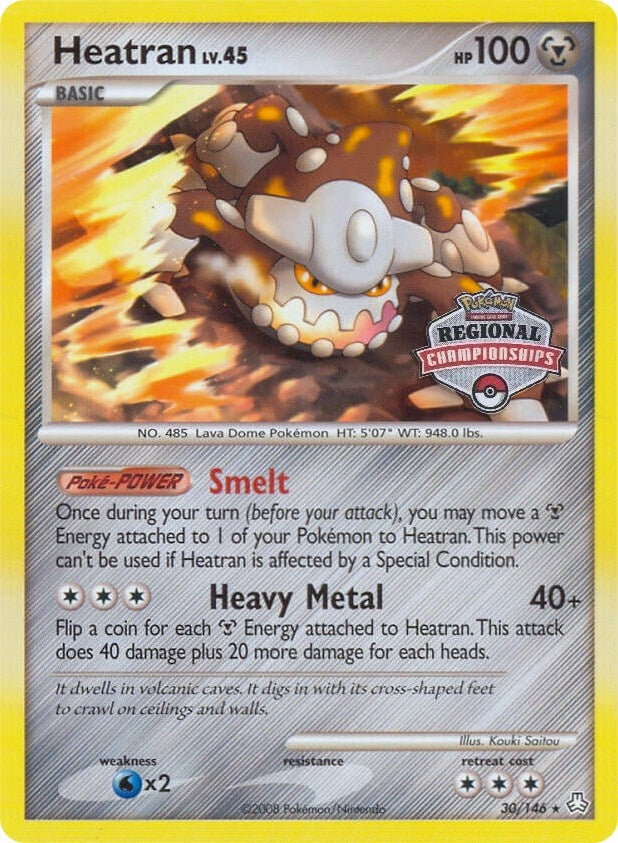 Image for Heatran - 30/146 (Regional Championships) (League & Championship Cards) (030/146) - Pokemon