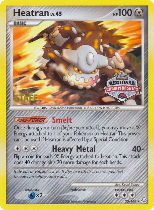 Image for Heatran - 30/146 (Regional Championships) [Staff] (League & Championship Cards) (030/146) - Pokemon