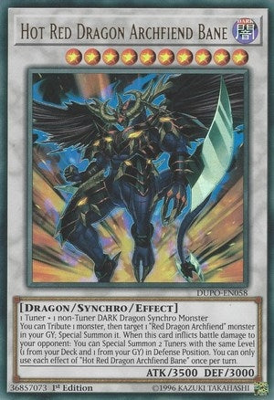 Image for Hot Red Dragon Archfiend Bane (Duel Power) (DUPO-EN058) - YuGiOh