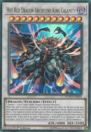 Image for Hot Red Dragon Archfiend King Calamity (Duel Power) (DUPO-EN059) - YuGiOh