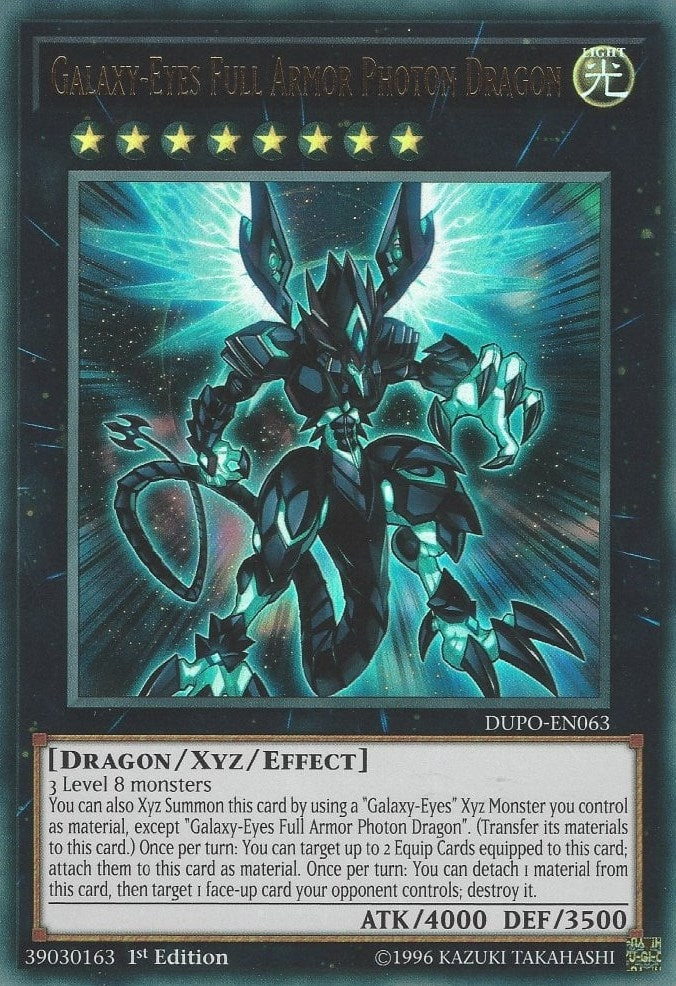 Image for Galaxy-Eyes Full Armor Photon Dragon (Duel Power) (DUPO-EN063) - YuGiOh