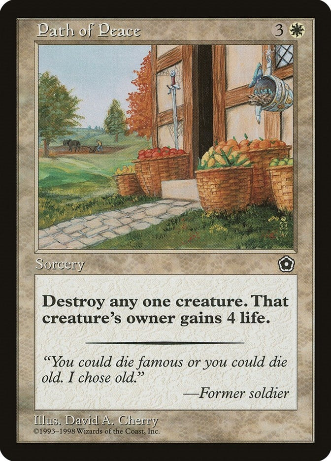 Image for Path of Peace (Portal Second Age) - Magic: The Gathering