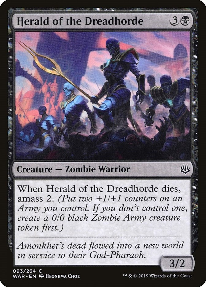 Image for Herald of the Dreadhorde (War of the Spark) (93) - Magic: The Gathering