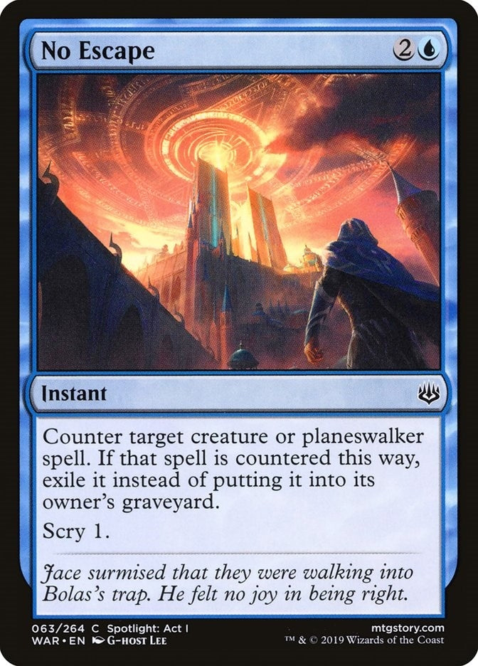 Image for No Escape (War of the Spark) (63) - Magic: The Gathering