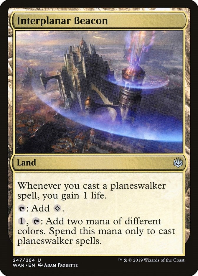Image for Interplanar Beacon (War of the Spark) (247) - Magic: The Gathering