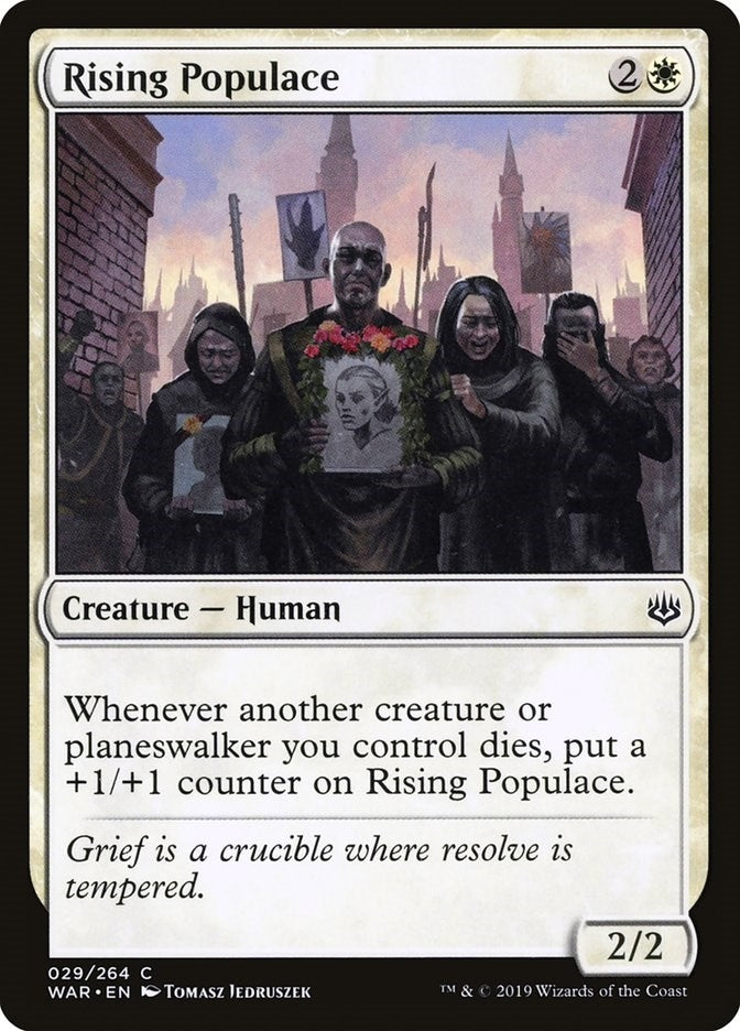 Image for Rising Populace (War of the Spark) (29) - Magic: The Gathering