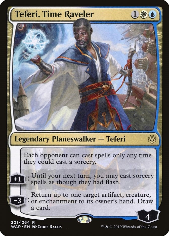 Image for Teferi, Time Raveler (War of the Spark) (221) - Magic: The Gathering