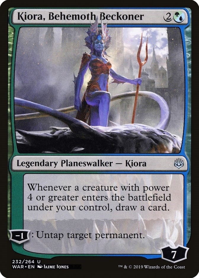 Image for Kiora, Behemoth Beckoner (War of the Spark) (232) - Magic: The Gathering