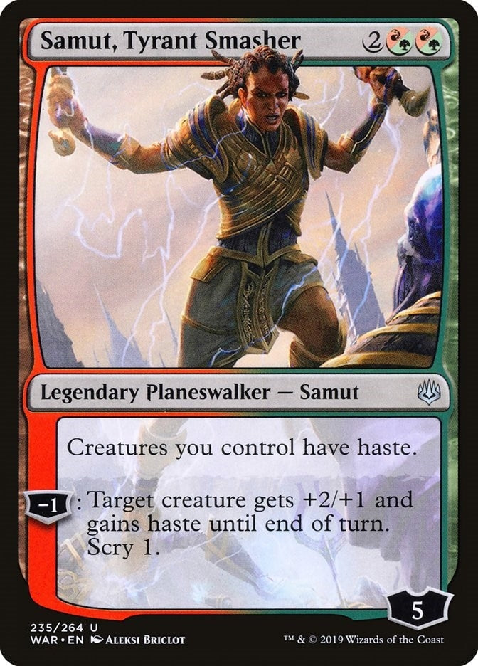 Image for Samut, Tyrant Smasher (War of the Spark) (235) - Magic: The Gathering