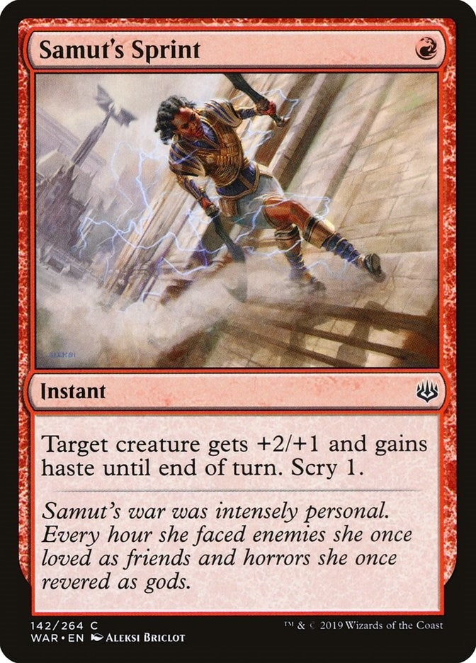 Image for Samut's Sprint (War of the Spark) (142) - Magic: The Gathering