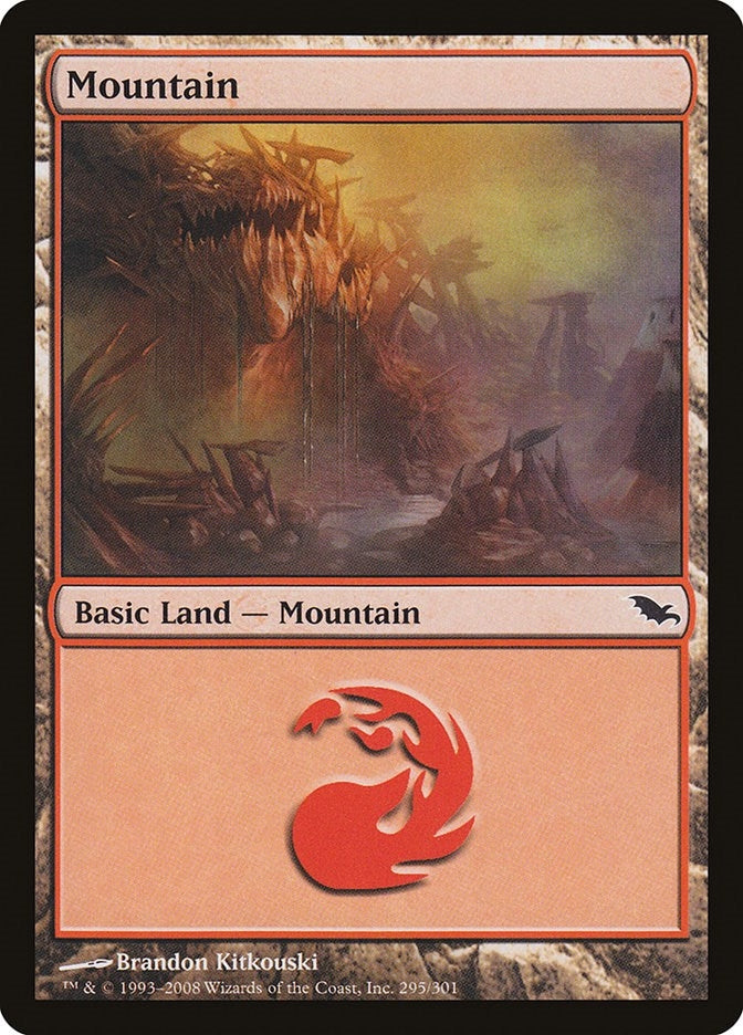 Image for Mountain (295) (Shadowmoor) (295) - Magic: The Gathering
