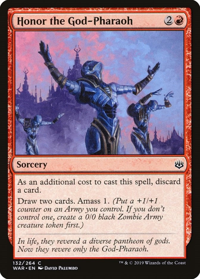 Image for Honor the God-Pharaoh (War of the Spark) (132) - Magic: The Gathering