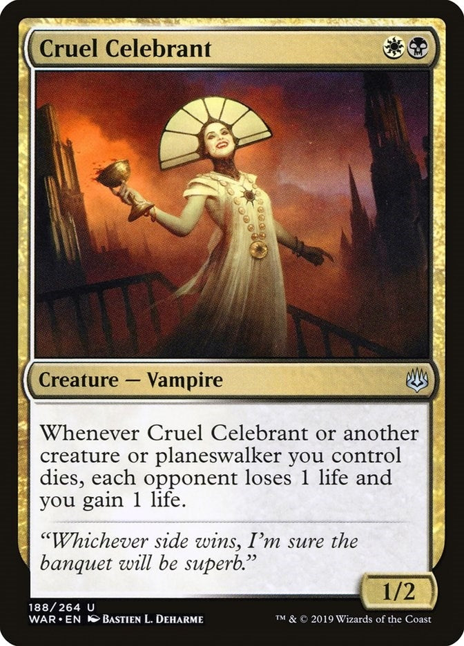 Image for Cruel Celebrant (War of the Spark) (188) - Magic: The Gathering