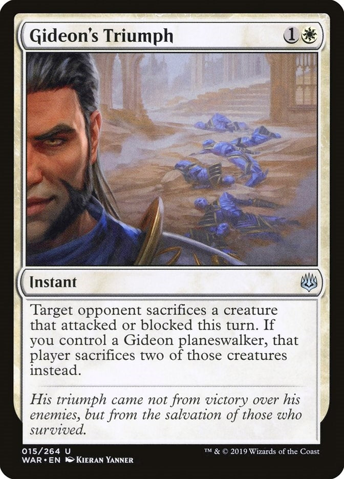 Image for Gideon's Triumph (War of the Spark) (15) - Magic: The Gathering