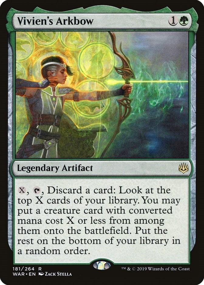 Image for Vivien's Arkbow (War of the Spark) (181) - Magic: The Gathering