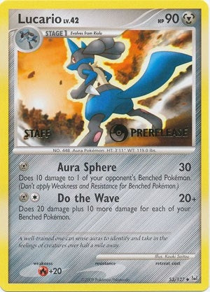 Image for Lucario - 53/127 (Prerelease) [Staff] (Diamond and Pearl Promos) (53/127) - Pokemon
