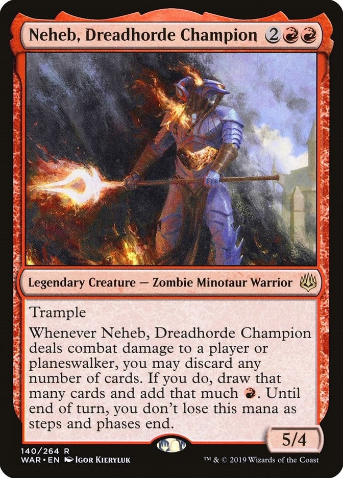 Image for Neheb, Dreadhorde Champion (War of the Spark) (140) - Magic: The Gathering
