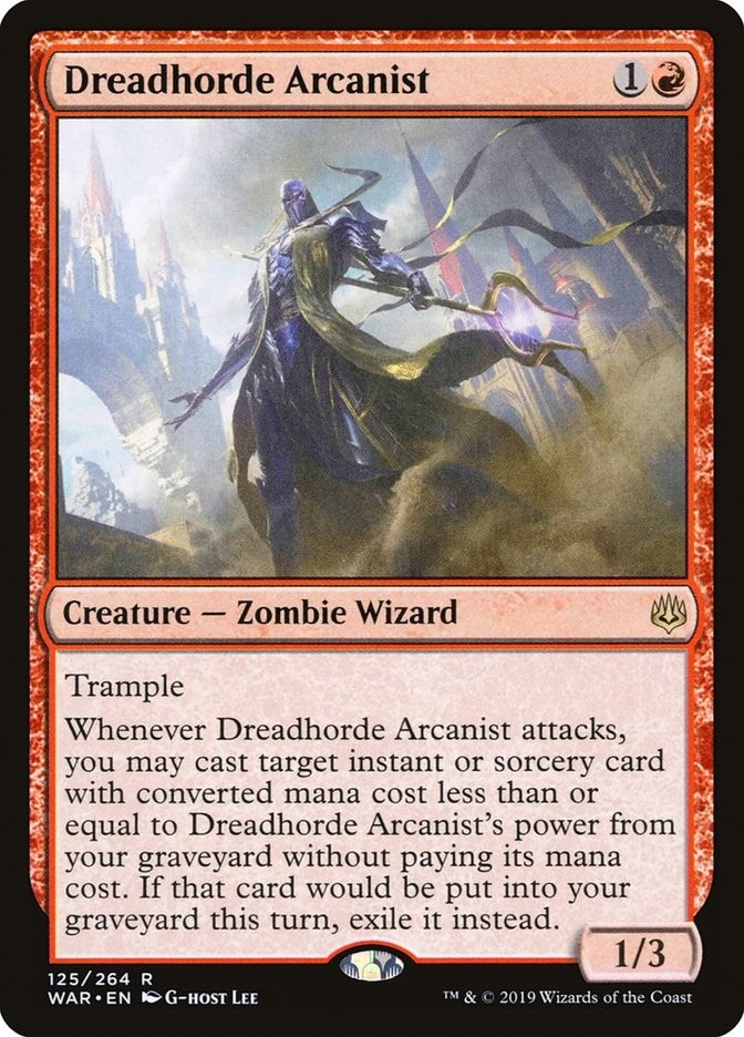 Image for Dreadhorde Arcanist (War of the Spark) (125) - Magic: The Gathering
