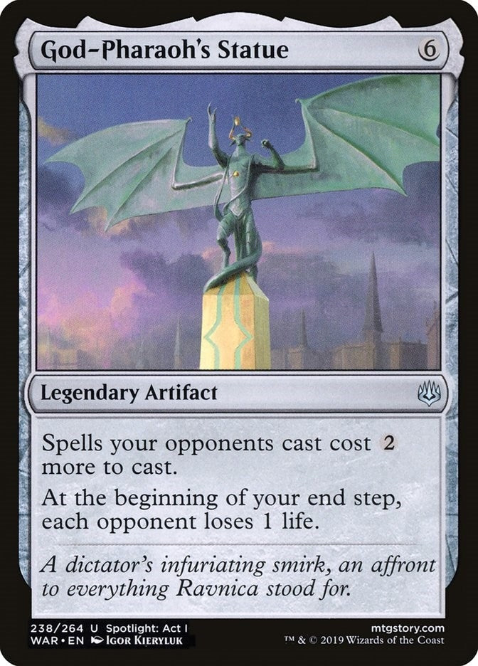 Image for God-Pharaoh's Statue (War of the Spark) (238) - Magic: The Gathering