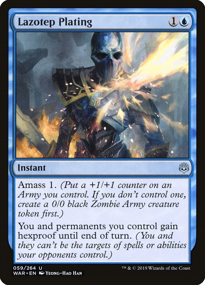 Image for Lazotep Plating (War of the Spark) (59) - Magic: The Gathering