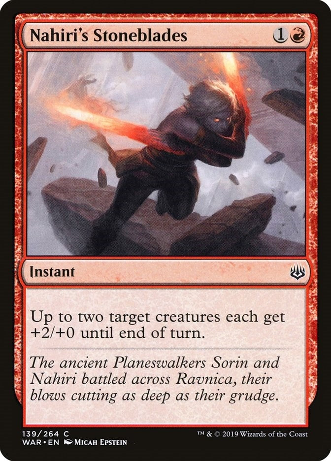 Image for Nahiri's Stoneblades (War of the Spark) (139) - Magic: The Gathering