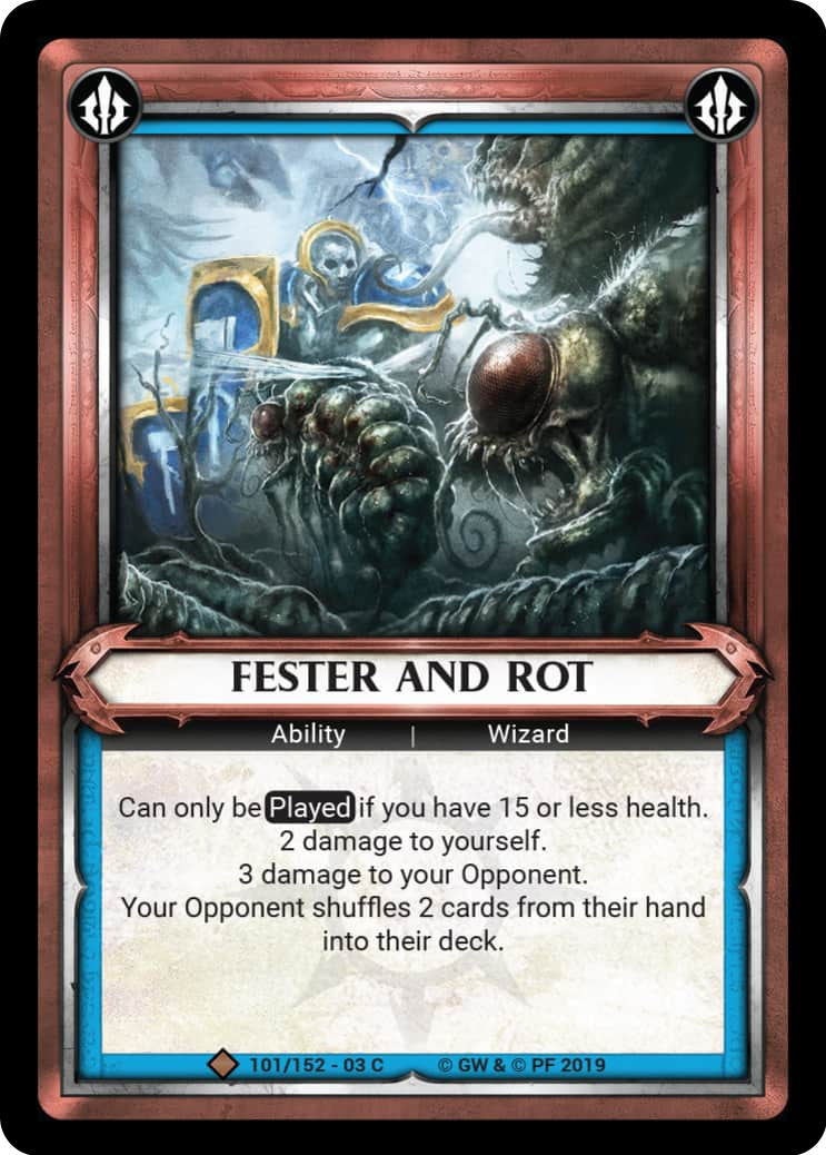 Fester and Rot Unclaimed (101) [WHAOSSA] - Warhammer Age of Sigmar Champions TCG Single