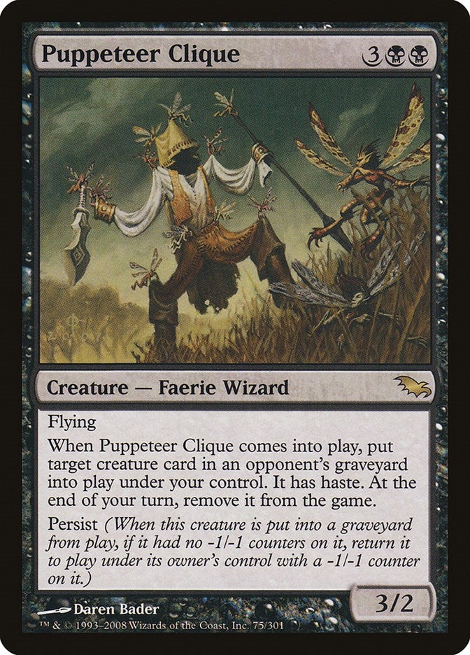 Image for Puppeteer Clique (Shadowmoor) (75) - Magic: The Gathering