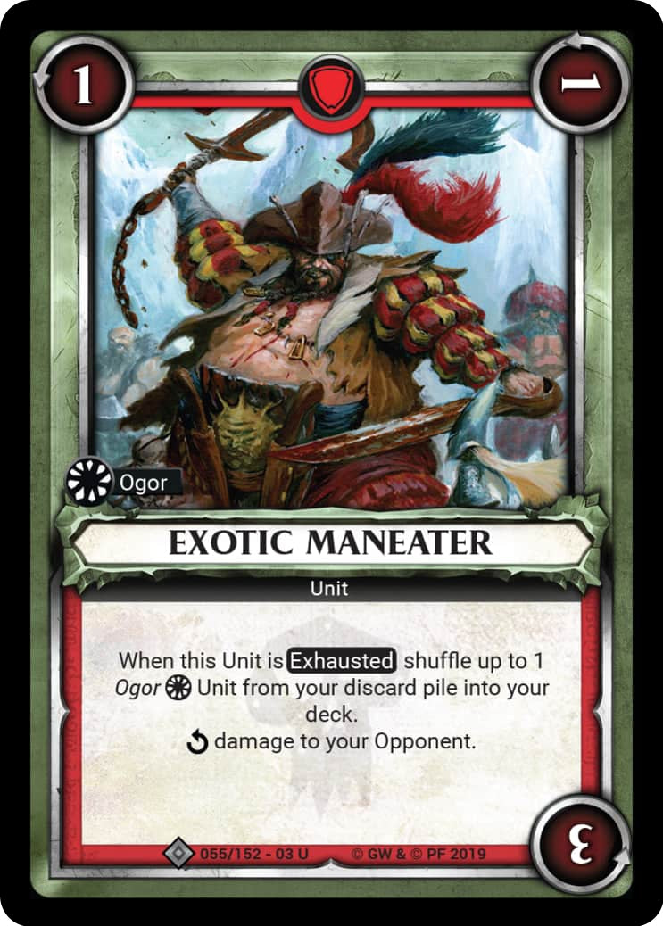 Exotic Maneater Unclaimed (055) [WHAOSSA] - Warhammer Age of Sigmar Champions TCG Single
