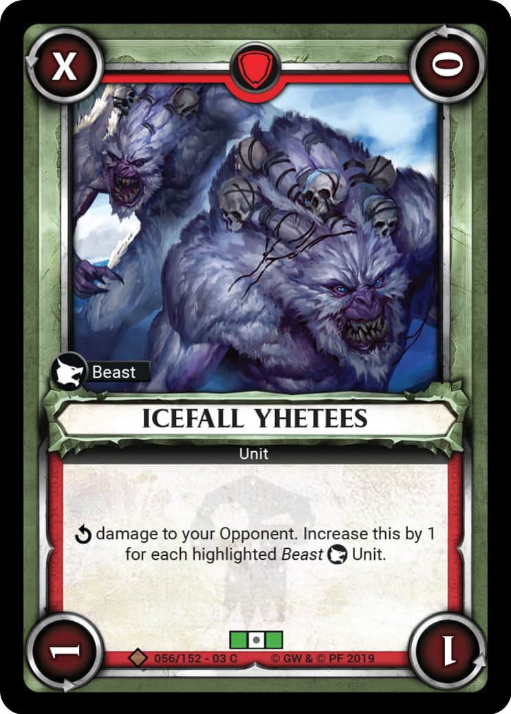 Icefall Yhetees Unclaimed (056) [WHAOSSA] - Warhammer Age of Sigmar Champions TCG Single