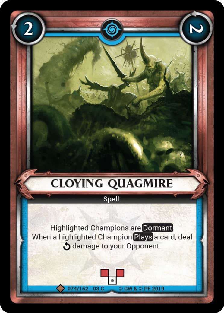 Cloying Quagmire Unclaimed (074) [WHAOSSA] - Warhammer Age of Sigmar Champions TCG Single