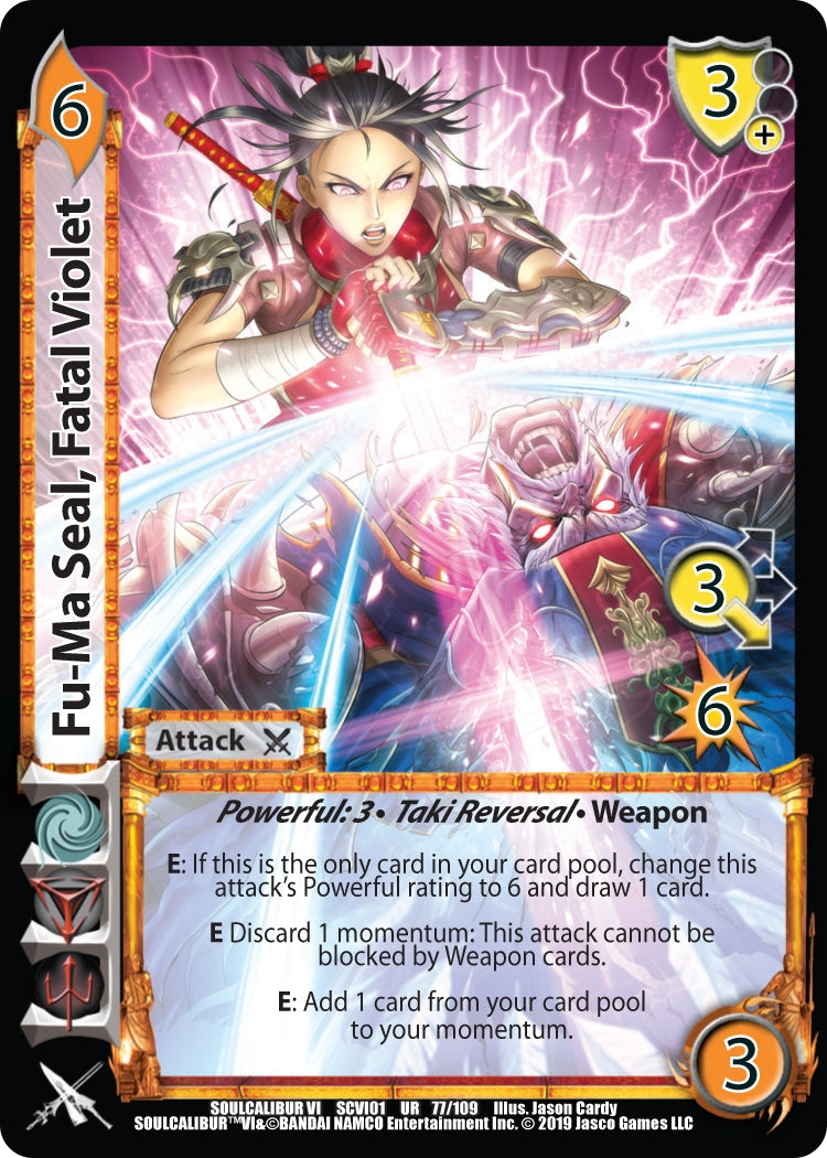 Image for Fu-Ma Seal, Fatal Violet (SoulCalibur VI) (77) - UniVersus