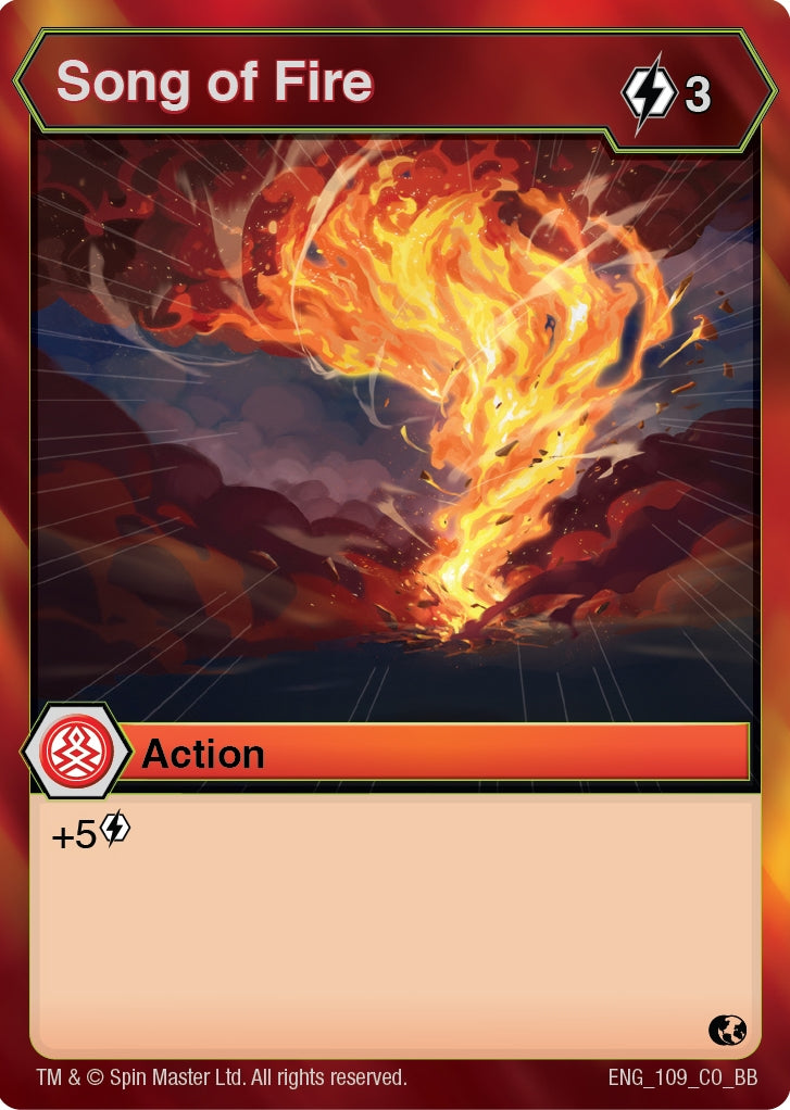 Image for Song of Fire (Battle Brawlers) (109) - Bakugan TCG