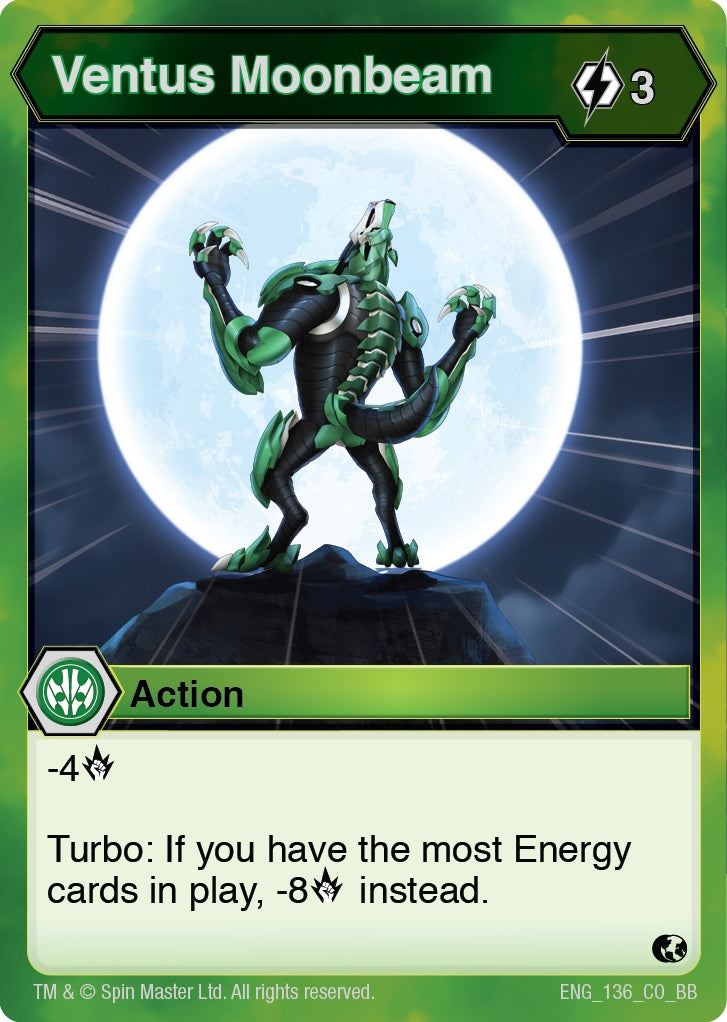 Image for Ventus Moonbeam (Battle Brawlers) (136) - Bakugan TCG