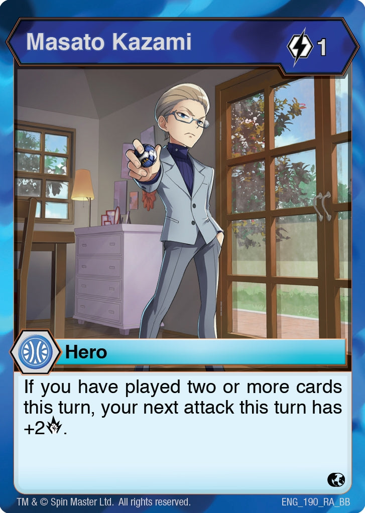 Image for Masato Kazami (Battle Brawlers) (190) - Bakugan TCG