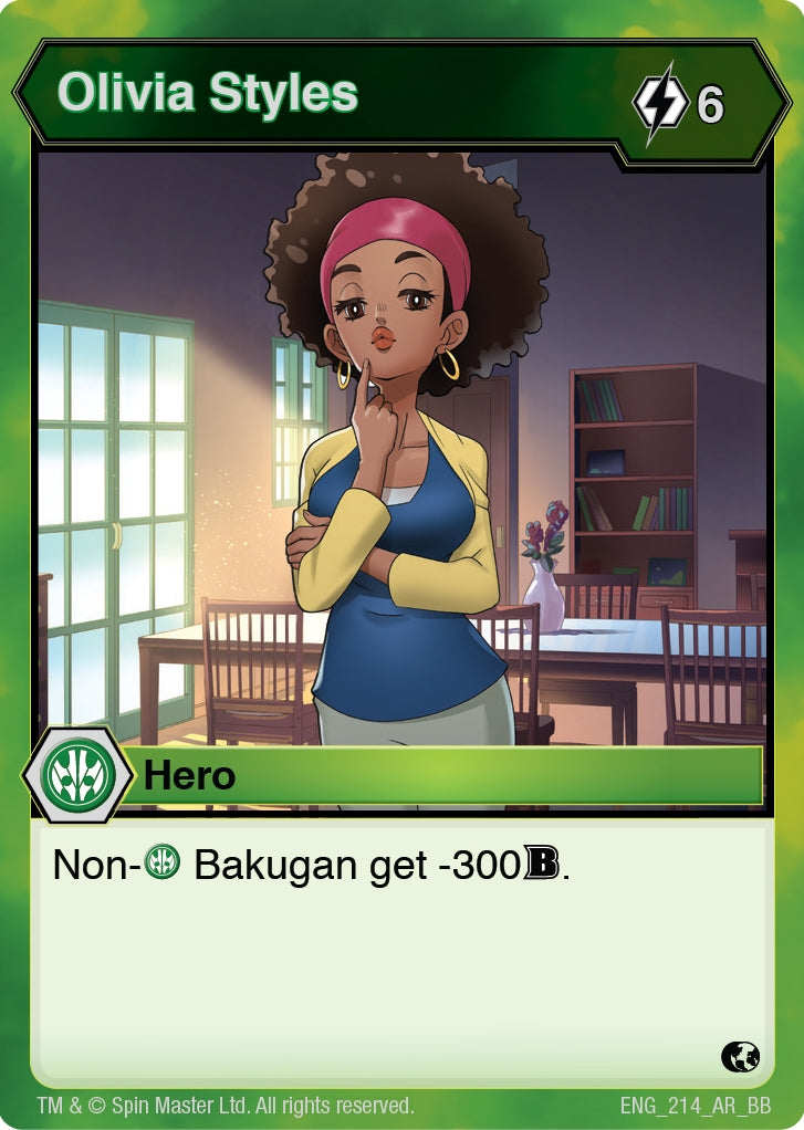 Image for Olivia Styles (Battle Brawlers) (214) - Bakugan TCG