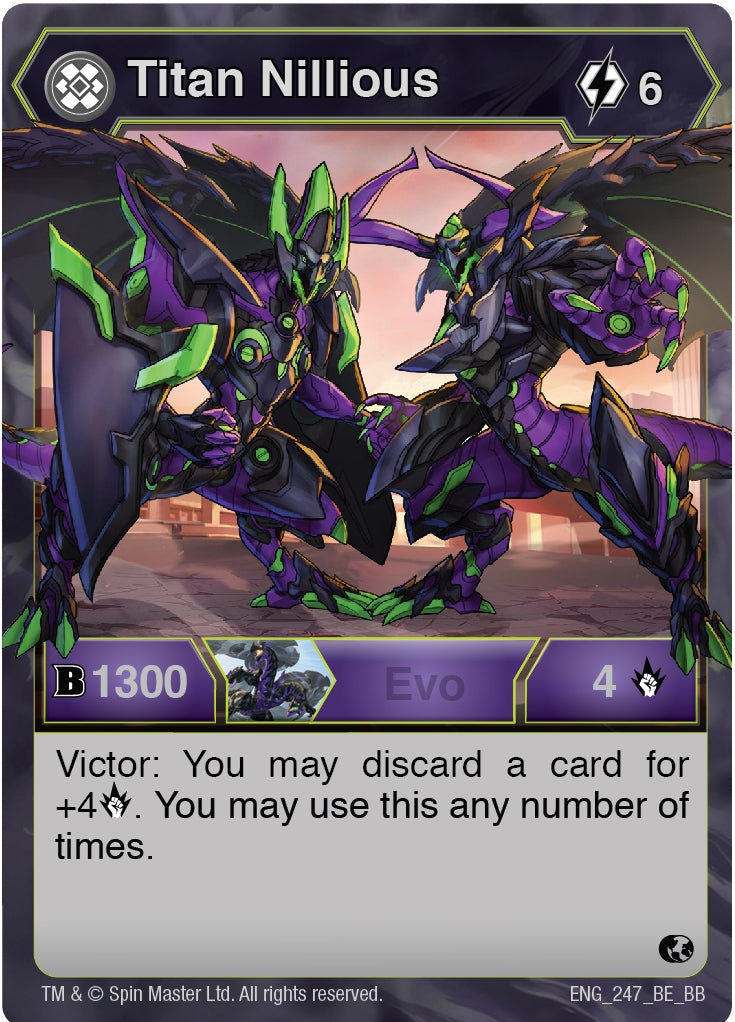 Image for Titan Nillious (Battle Brawlers) (247) - Bakugan TCG