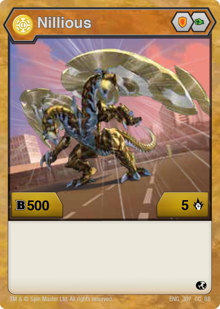 Image for Nillious (307) (Battle Brawlers) (307) - Bakugan TCG