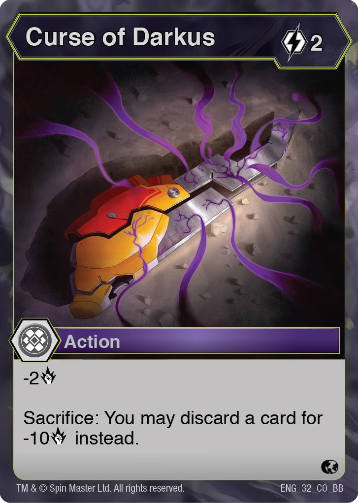 Image for Curse of Darkus (Battle Brawlers) (32) - Bakugan TCG
