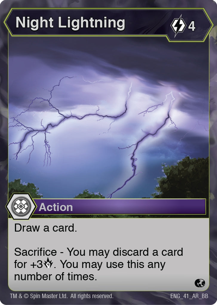 Image for Night Lightning (Battle Brawlers) (41) - Bakugan TCG