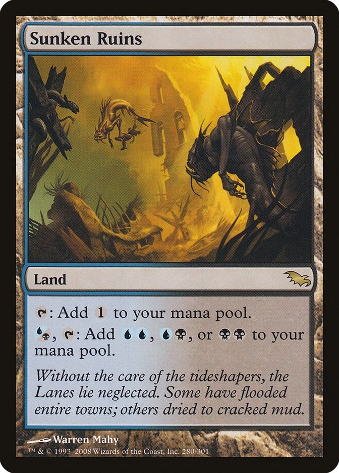Image for Sunken Ruins (Shadowmoor) (280) - Magic: The Gathering