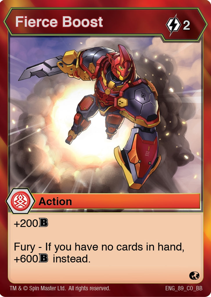 Image for Fierce Boost (Battle Brawlers) (89) - Bakugan TCG