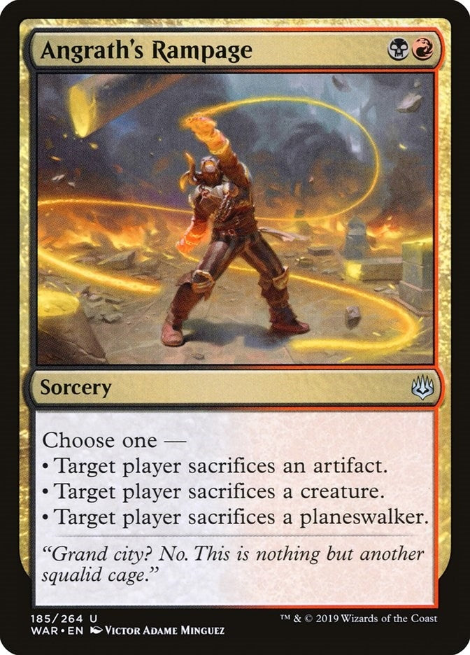 Image for Angrath's Rampage (War of the Spark) (185) - Magic: The Gathering