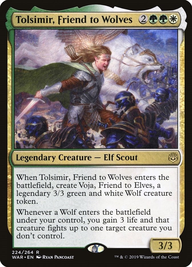 Image for Tolsimir, Friend to Wolves (War of the Spark) (224) - Magic: The Gathering