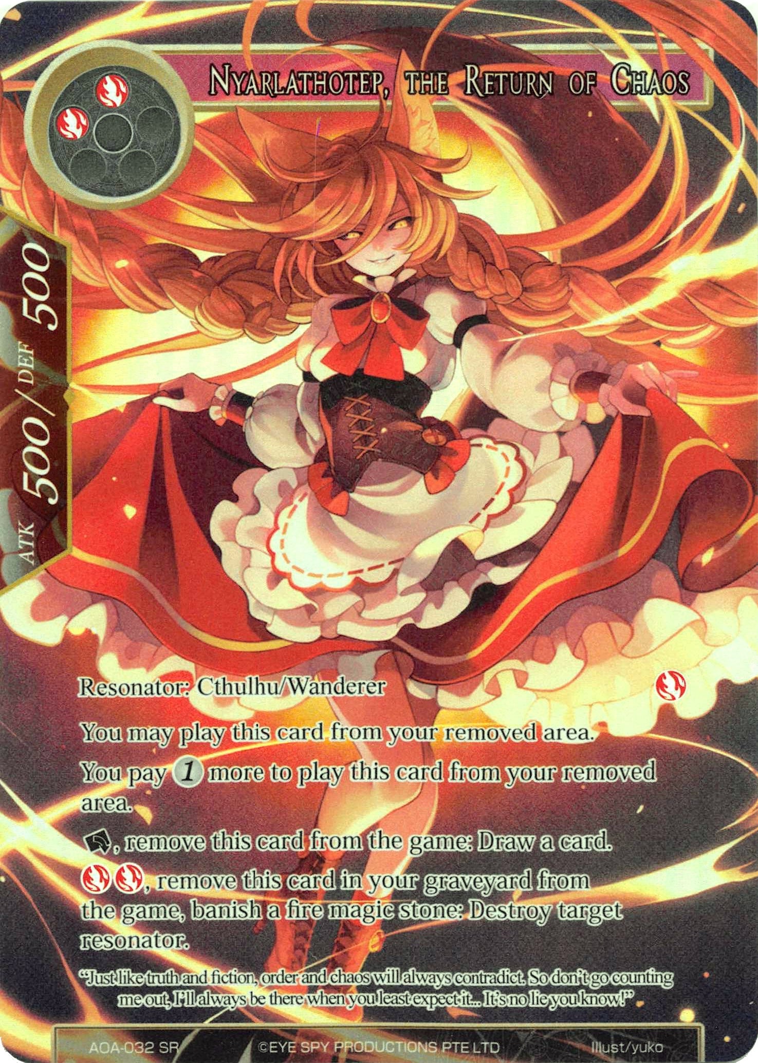 Image for Nyarlathotep, the Return of Chaos (Full Art) (Awakening of the Ancients) (AOA-032) - Force of Will