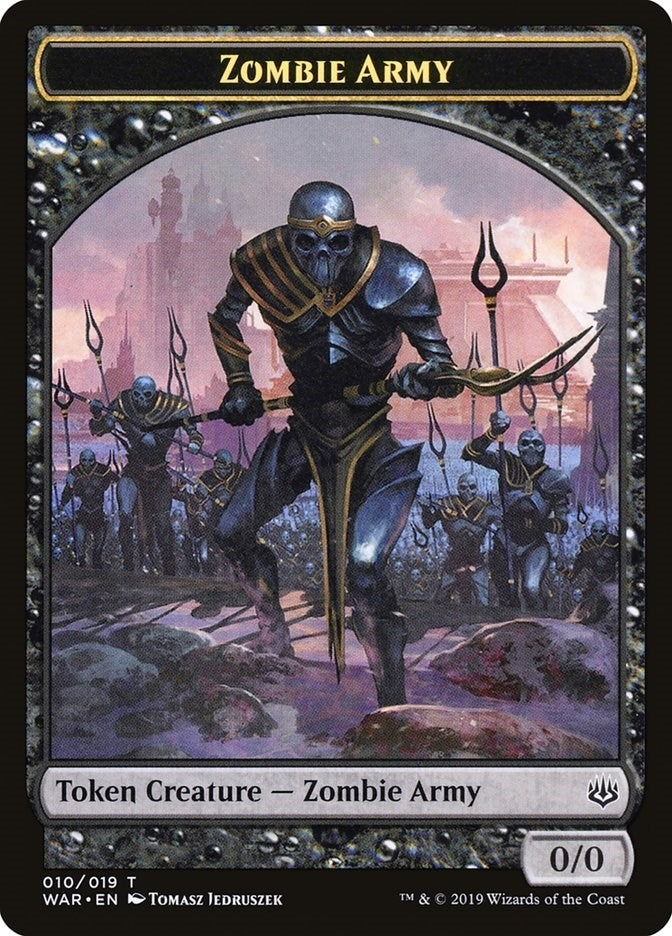 Image for Zombie Army Token (010) (War of the Spark) (10) - Magic: The Gathering