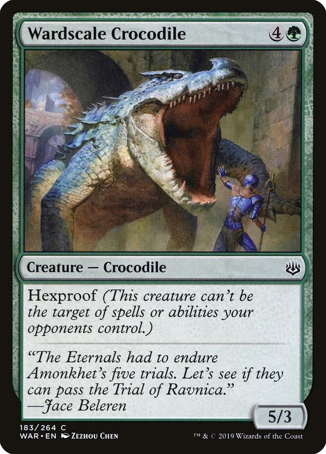Image for Wardscale Crocodile (War of the Spark) (183) - Magic: The Gathering